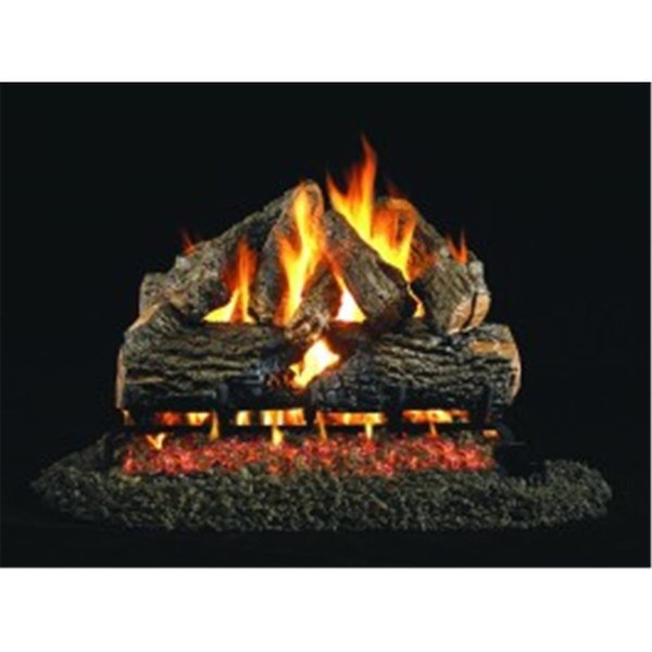 Flowers First Products  24 in. Charred Oak Stack Vented Log Set FL1321004